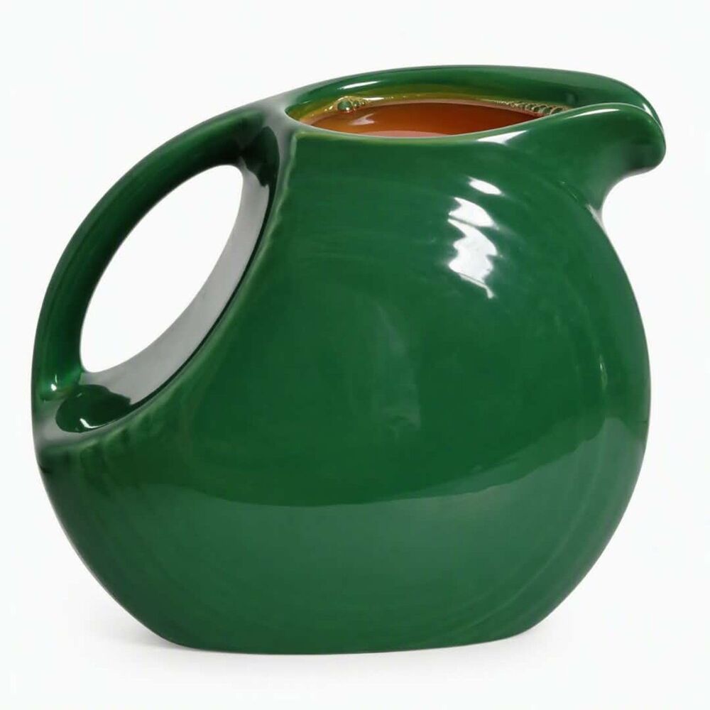 Fiestaware Fiesta Small Pitcher Disk Container Dish Jade Green Ceramic 28 OZ